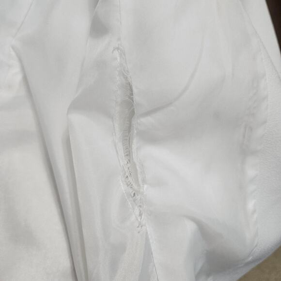 Ben Marc White Blazer Jacket Long Size 18 Vintage Retro Party Formal Wedding - Picture 9 of 11